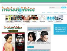 Tablet Screenshot of indianvoice.com.au